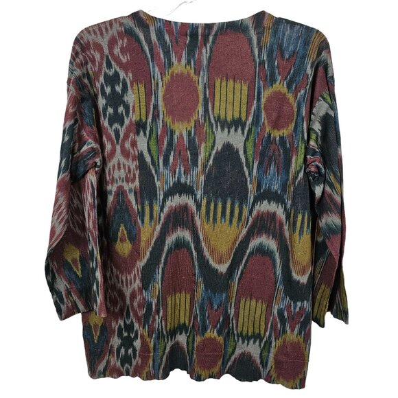 Dries Van Noten XS Cardigan Linen Cotton Button Front Multicolor Layering Piece - Picture 9 of 16